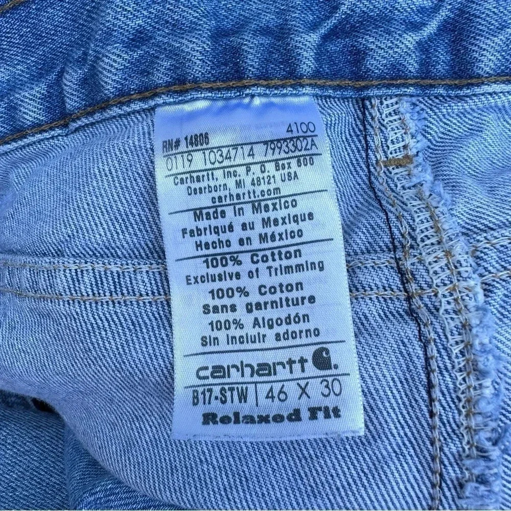 Carhart jeans in good condition size 46-30 men's - Picture 3 of 4